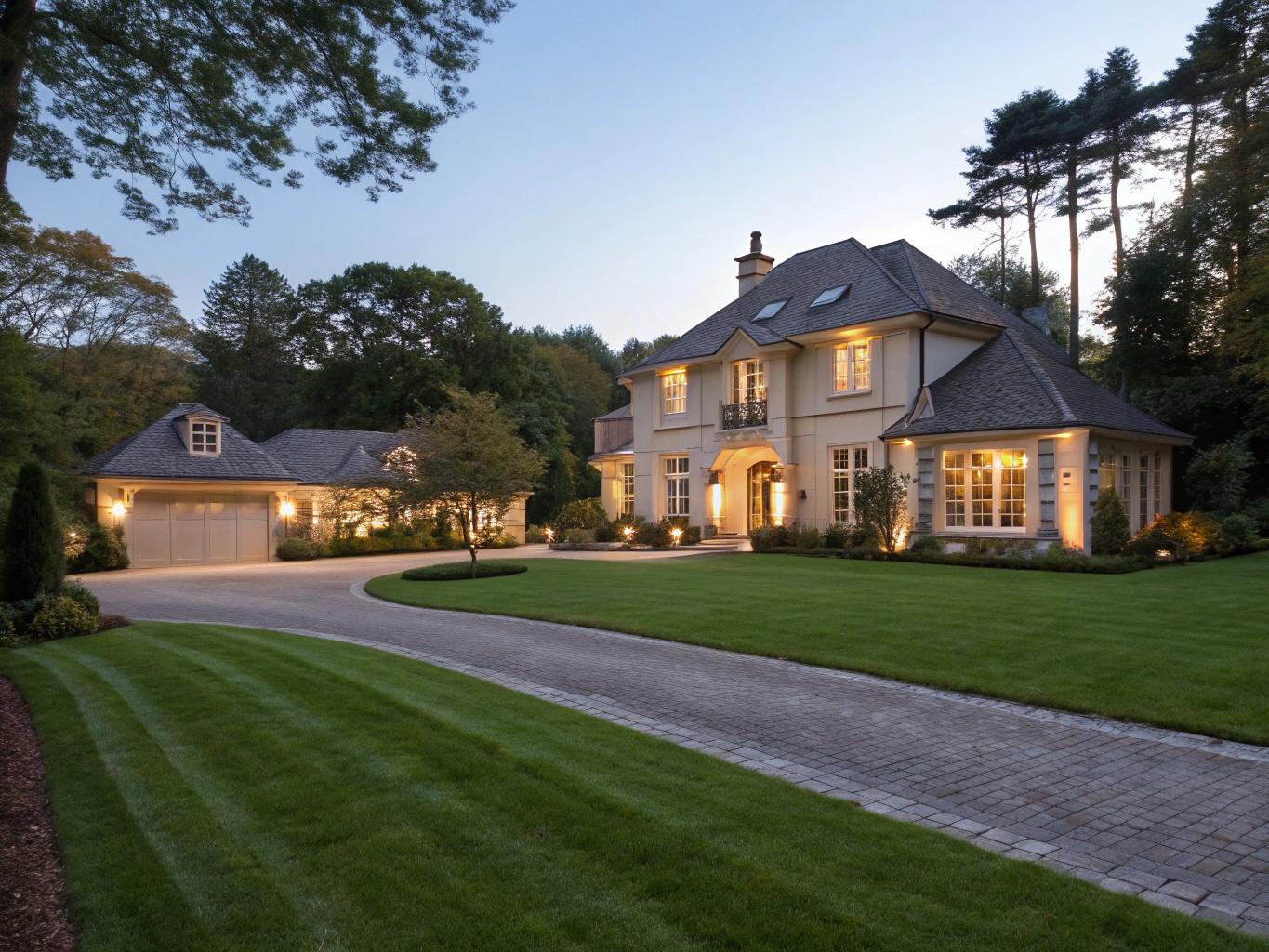 Elegant North Alabama home exterior with professional staging